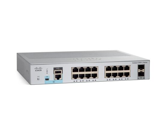 Коммутатор Cisco C2960L-16TS-LL Управляемый 18-ports, WS-C2960L-16TS-LL, фото 