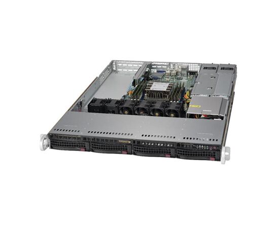 Серверная платформа Supermicro SuperServer 5019P-WTR 4x3.5" 1U, SYS-5019P-WTR, фото 