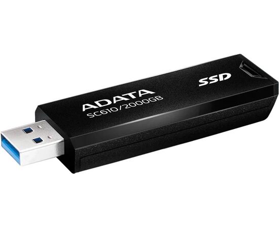 Внешний накопитель ADATA SC610-2000G-CBK/RD SSD, USB 3.2 Gen2 (10 Гбит/с), фото 