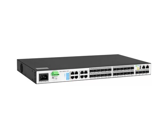 Управляемый L3 коммутатор SNR SNR-S3850G-24FX 16 x 100/1000BaseX SFP. 8 x Combo GE, 4 x 1/10G SFP+, RPS DC 12V, фото 