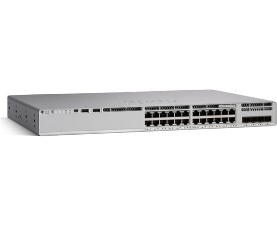 PoE+ коммутатор Cisco Catalyst C9200L-24P-4X-E 24 x GE RJ-45 (370W)+4x10G uplink. Network Essentials, фото 