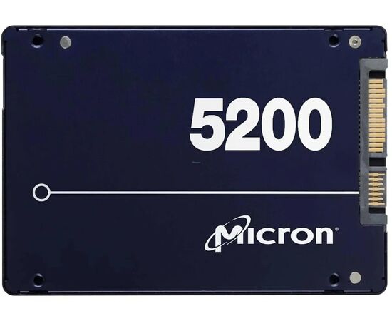 Серверный SSD накопитель Crucial Micron 5200 MAX 480Gb MTFDDAK480TDN-1AT16ABYY SATA III, чтение - 540 Мбайт/сек, 3D NAND 3 бит TLCTBW, фото 