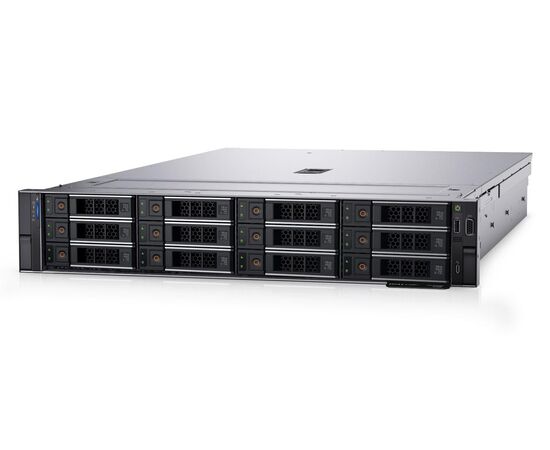 Сервер хранения данных Dell PowerEdge R750 - Intel Xeon Gold 6346 / 32GB (2x16GB) DDR4-3200 / 12x3.5" / PERC H755 / HDD 12x12TB SAS / 2x1Gb RJ45+2x10Gb SFP+ / 2x800W PS / Rack 2U, фото 