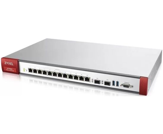 Межсетевой экран Zyxel ATP800-EUCI02F Rack, 12 x (LAN/WAN) портов GE, 2 x SFP, 2 x USB3.0, фото 