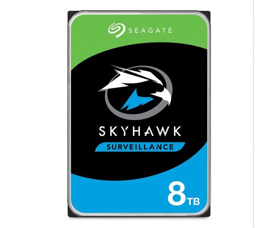 Жесткий диск Seagate Skyhawk Surveillance 8TB ST8000VX009 3.5", SATA 3.0 (6Gbps), 7200 об/мин, 256 МБ, фото 