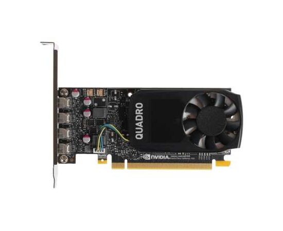 Профессиональный графический ускоритель PNY Nvidia Quadro P1000 DVI VCQP1000DVIV2-PB, 4GB GDDR5, 128 бит, 1 слот, miniDisplayPort, DVI, фото 