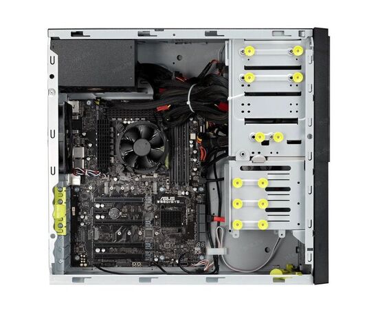 Серверная платформа ASUS Pro E500 G7 LGA 1200, 4x DDR4 3200/2933 (up to 128 GB UDIMM), 3x LFF HDD, 1x SFF HDD, 2x 5,25" bay, 5x PCi slot, 2x GbE, DRV, фото , изображение 2