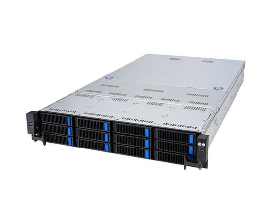 Серверная платформа Asus RS720-E11-RS12U, Rack Mount 1U, Intel C741, No CPU 2x Socket 4677, No Ram 32x DDR5, 1x RJ-45, 2x 2600w, черный, фото 