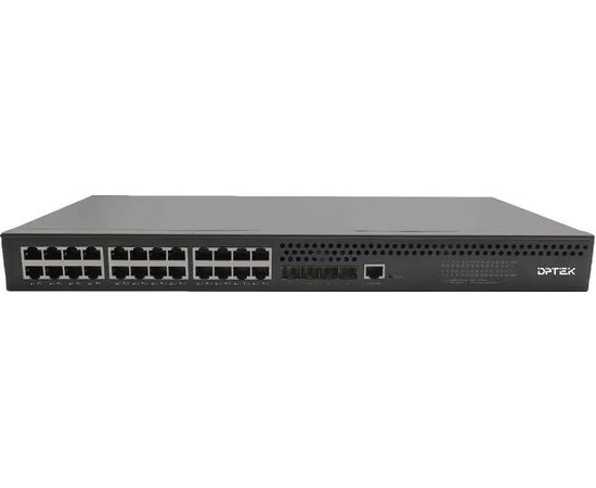 Управляемый L2+ PoE+ коммутатор Ethernet DPTEK DK2210M-24TP4X-S с 24 портами 10/100/1000TX PoE+ и 4 портами 1G/2.5G/10G SFP+, фото 