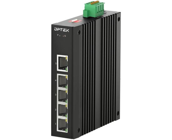 Неуправляемый промышленный коммутатор Ethernet DPTEK DK3100I-5F с 5 портами 10/100TX, фото 