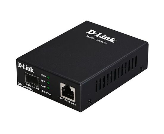 Медиаконвертер D-link DMC-G01LC/C1A с 1 портом 100/1000Base-T и 1 портом 100/1000Base-X SFP, фото 