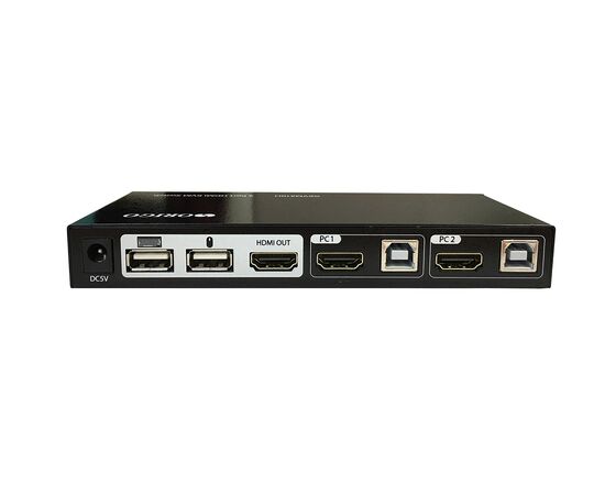 KVM-переключатель ORIGO OKVM210H/A1A 2-портовый настольный, HDMI 2.0 и поддерживает 4K-разрешение, металл, фото , изображение 2