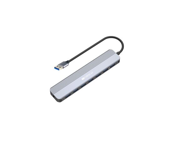 Концентратор Origo OU2270P/A1A с 7 портами USB 3.0 (1 порт быстрой зарядки), до 5 Гбит/с, фото 