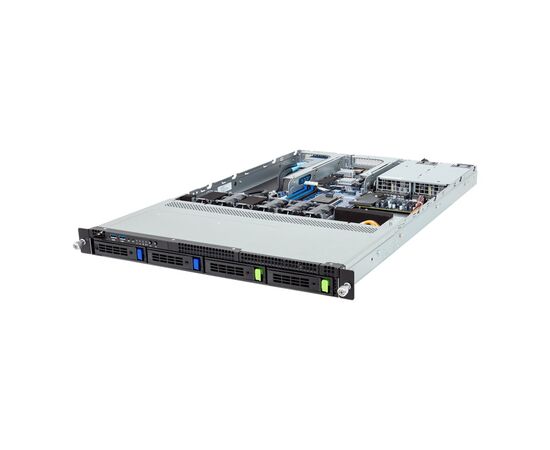 Серверная платформа GigaByte R133-X10-AAA2, 1U UP 4 отсека Gen4 NVMe/SATA, двухканальный DDR5 ECC UDIMM, 4 x модулей DIMM, фото 