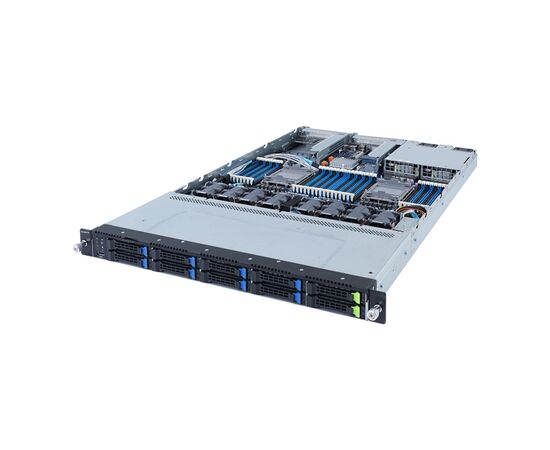 Серверная платформа R182-N20 GIGABYTE, 1U DP 10-Bay Gen4 NVMe/SATA/SAS, 1+1 1300 Вт 80 PLUS platinum, фото 