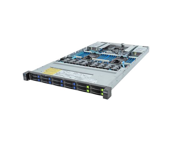 Серверная платформа R183-S92-AAD2 GIGABYTE, 1U DP 12 отсеков Gen4 NVMe/SATA/SAS (4 x NVMe) Platinum, 2 х 1 Гбит/с через Intel® I350-AM2, фото 