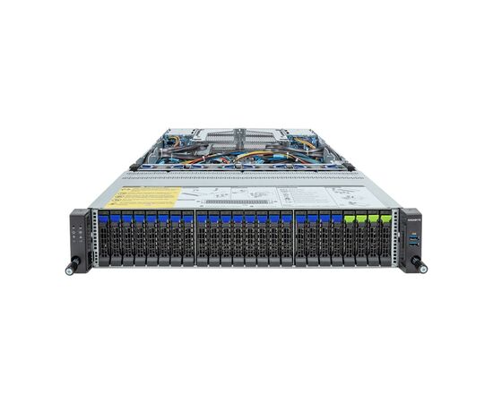 Серверная платформа GIGABYTE R283-Z92-AAE3, 2U DP 24+4-Bay Gen4 NVMe/SATA/SAS с расширителем (4 x NVMe) платиновый, фото 