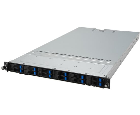 Серверная платформа ASUS RS500A-E12-RS12U, 1U, 1x Socket SP5, 24x Registered DDR5, 12 корзин (опционально) для NVMe SSD, 2x 1 Гбит/с, фото 