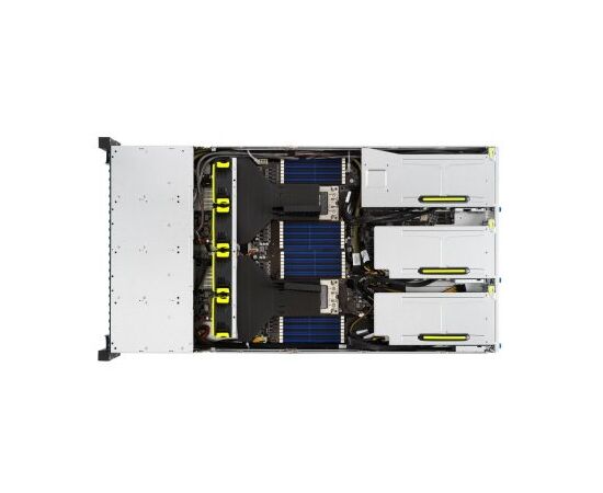 Серверная платформа ASUS RS720A-E11-RS24U, 6x SFF8643 (SAS/SATA)+ 4x SFF8654x8, 2x 10GbE (Intel x710), GPU support, 2x 2400W, фото , изображение 2