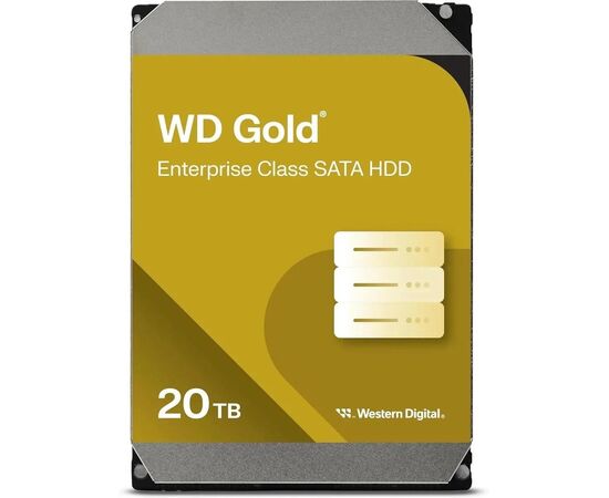 Диск HDD для сервера WD 20TB WD203KRYZ 3.5" SATA III (6 Гбит/с), 7200 об/мин, фото 