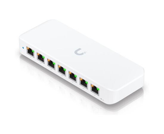 Коммутатор PoE Ubiquiti USW-Ultra-210W с 8 портами GbE RJ45, фото 