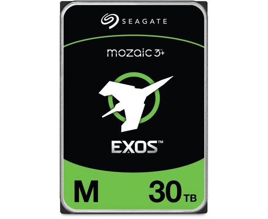 Серверный диск HDD SEAGATE Exos M+ 30TB ST30000NM004K, 7200 об/мин, SATA 6 ГБ/с, буфер 512 МБ, 512e, 3,5'', фото 