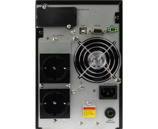 Онлайн источник бесперебойного питания SMARTWATT UPS XPERT 1kVA 3703020430001 мощность 1000/900 ВА/Вт, напольный, LCD дисплей, управляемые розетки, IEC13 - 4 шт., фото , изображение 2