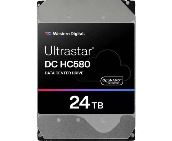 HDD диск для сервера WD 24TB WUH722424ALE604 3.5" SATA 6Gb/s, 7200 об/мин, 512 МБ, фото 