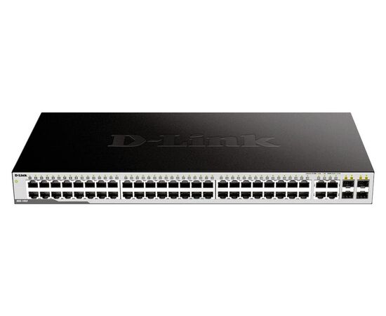 Неуправляемый коммутатор D-Link DGS-1052/A3A с 48 портами 10/100/1000Base-T и 4 комбо-портами 100/1000Base-T/SFP, фото 
