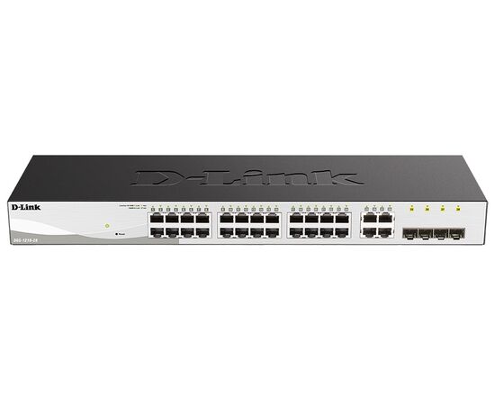 Коммутатор D-Link DGS-1210-28/F3A с 24 портами 10/100/1000Base-T и 4 комбо-портами 100/1000Base-T/SFP, фото 