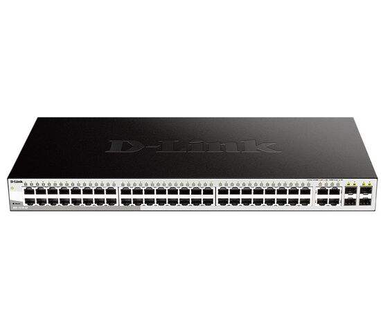 Коммутатор D-Link DGS-1210-52/FL2A с 48 портами 10/100/1000Base-T и 4 комбо-портами 100/1000Base-T/SFP, фото 