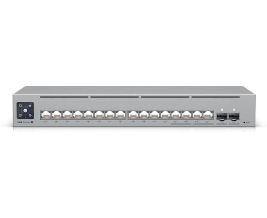 Коммутатор Ubiquiti USW-Pro-Max-16-PoE с 12 портами GbE PoE+, с 4 портами RJ45 1/2.5 GbE, с 2 портами SFP+ 10G, фото 