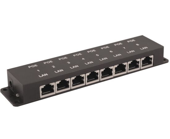 Пассивный PoE-инжектор OSNOVO Midspan-8/P 8×RJ-45 (Ethernet), фото 