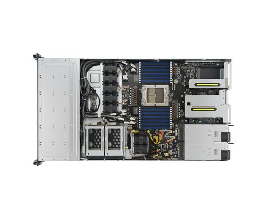 Сервер Server-X RS500A-E12-RS12U-S1 AMD EPYC 9374F 3.85GHz/256GB(4x64GB)DDR5-4800/12 x 2.5”/1x256GB NVMe M.2/2x1GbE 2x10GBs SFP+/2x1600W/ 1U Rack, фото , изображение 2