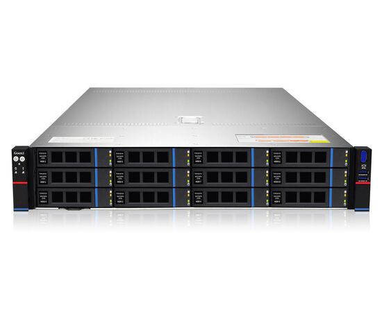 Сервер Server-X SL201-D12R-S2 - 2xIntel Xeon Gold 6146/128GB (4x32GB) RDIMM/LSI SAS 3108-2GB/SSD - 2x960GB SATA/HDD - 2x8TB SATA/ 2x1GbE+2x10GbsSFP+/2x800W PS/Rack 2U, фото 