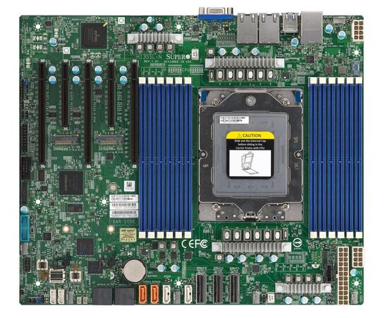 Сервер Server-X T100 AMD EPYC 9254 2.9GHz 24 ядра /128GB RDIMM DDR5-4800/AOC-S3108L-H8iR-16DD/SSD - 2x960GB SATA/2x1GbE/850W Power Supply/Tower, IX-T100S-9254-S1, фото , изображение 8