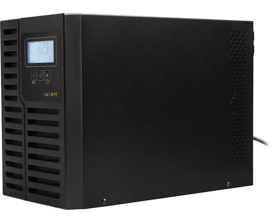 Онлайн источник бесперебойного питания SMARTWATT UPS XPERT 1kVA 3703020430001 мощность 1000/900 ВА/Вт, напольный, LCD дисплей, управляемые розетки, IEC13 - 4 шт., фото 