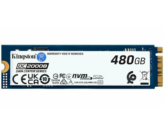 SSD-накопитель Kingston SEDC2000BM8/480G M.2 2280, PCIe 4.0 x4 NVMe, фото 